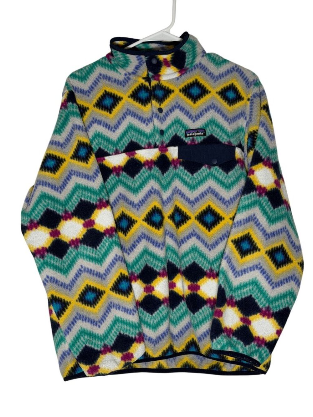 Patagonia Lightweight Synchillaยฎ Snap-T Pullover Women's Size Large Timber Twist